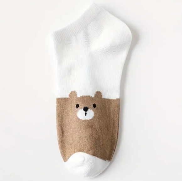 5 Pair Cute Bear Socks - Picture 5 of 5